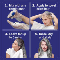 LIVE Live Schwarzkopf Colour Drops, Vegan, Semi-Permanent, Lasts 2 to 12 Washes, Ice Silver, 30 ml