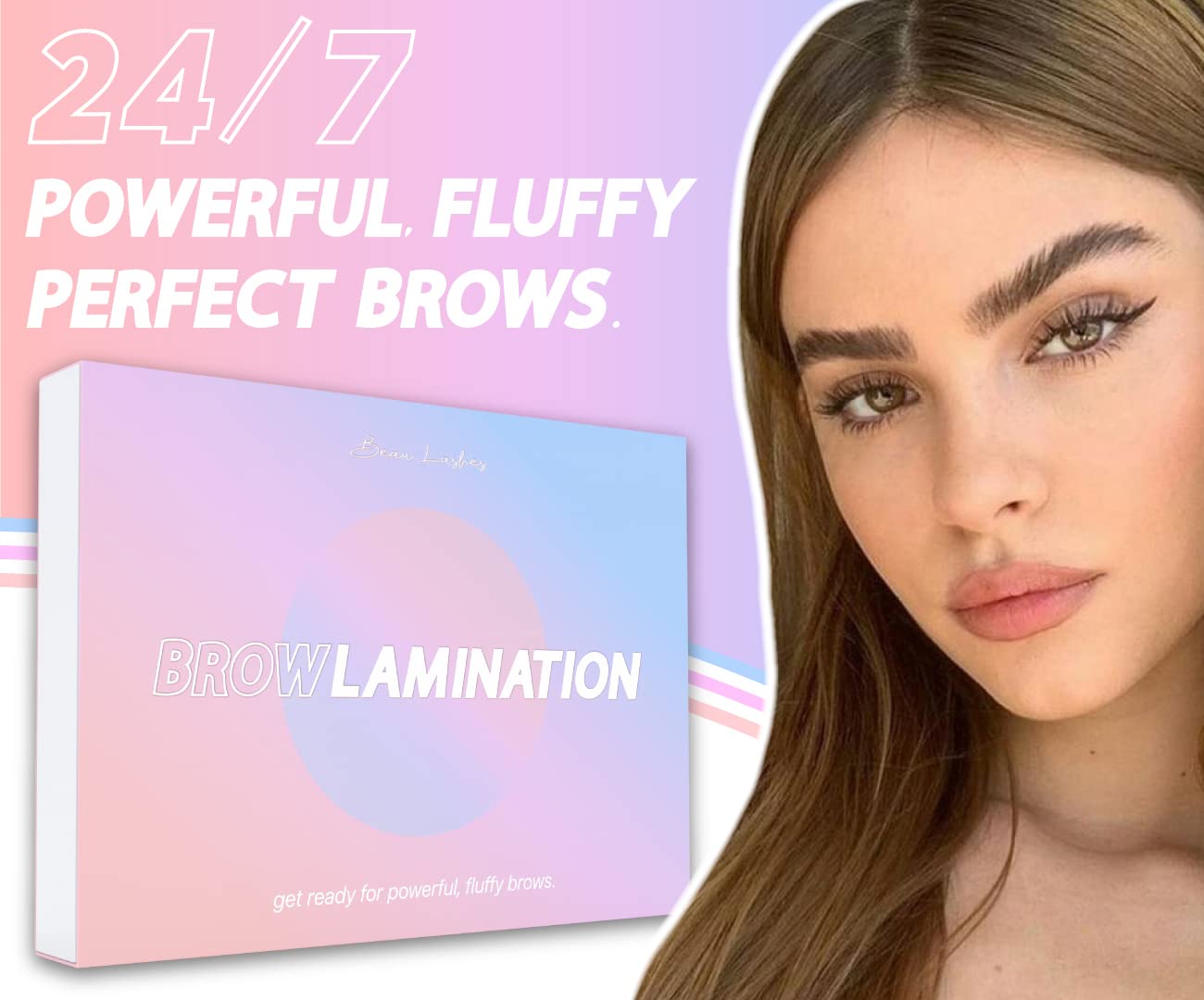 BEAU LASHES Brow Lamination Kit by Beau | Professional Eyebrow Lamination Kit with Keratin Conditioning | Instant DIY Eye Brow Lift Kit for Fuller, Thicker, Beautiful Brows | Easy to Use & Long Lasting Results