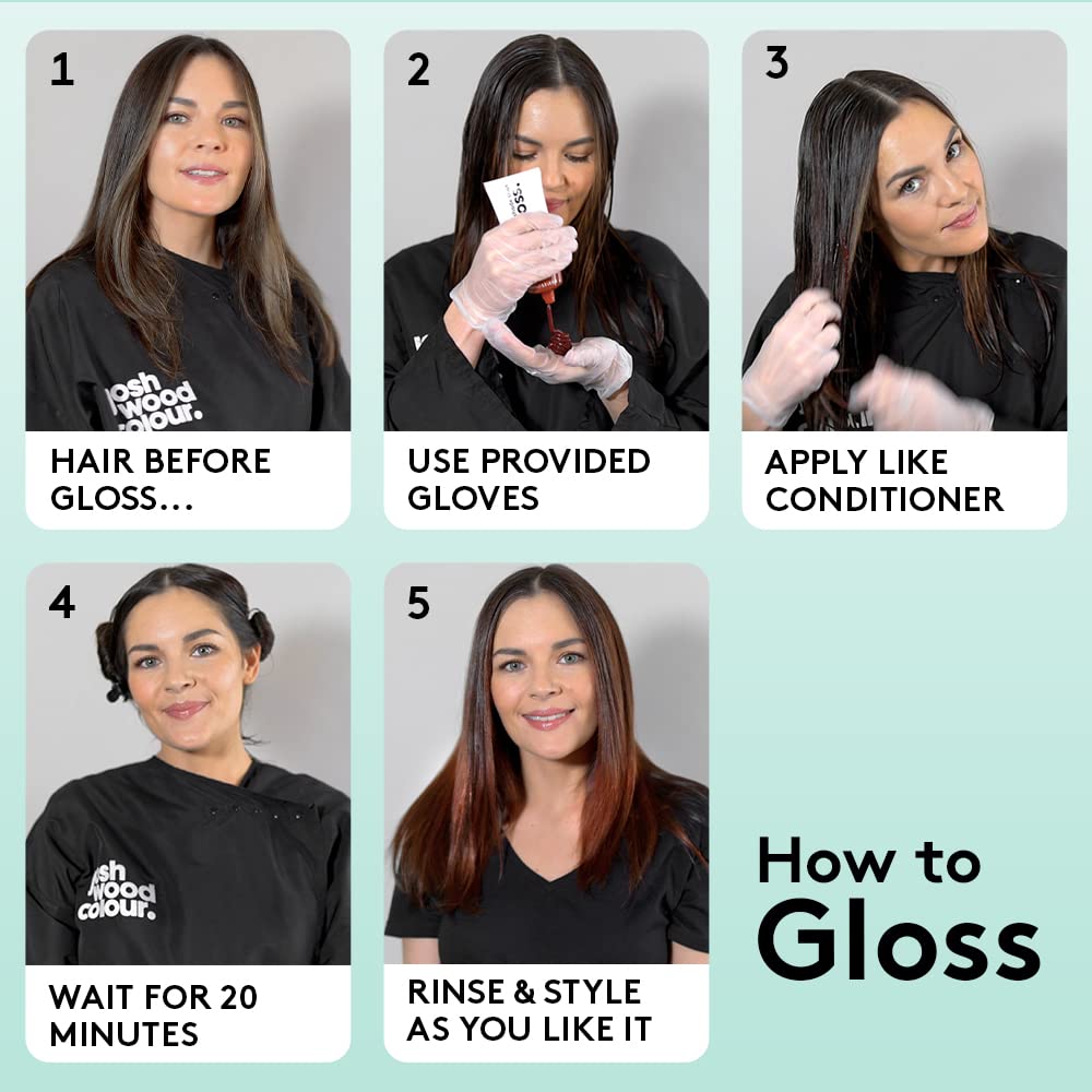 Josh Wood Colour Josh Wood Hair Gloss (Copper) - Semi-permanent gloss, creates strawberry blonde or adds golden tones to light brown hair - Lasts up to 6 washes - 100% Vegan - Cream (100ml)