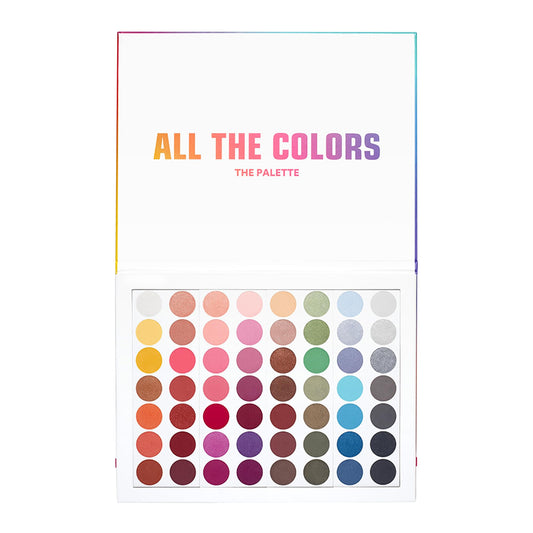 3INA MAKEUP - All The Colors Palette - Eyeshadow Palette - 56 Longwearing Shades - Multicolour Shimmer Matte Eyeshadows
