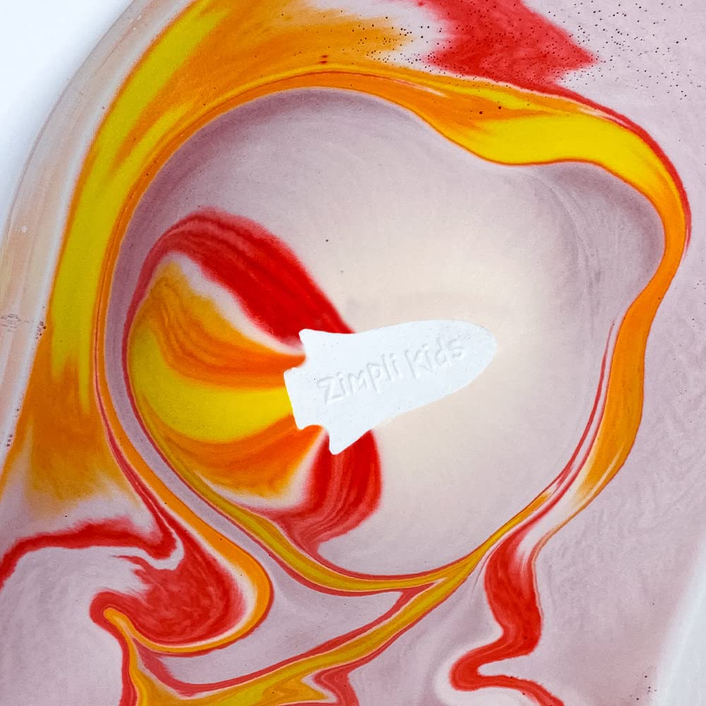 Large Rocket Bath Bomb from Zimpli Kids, Magically Creates Flame Special Effect, Birthday Gifts for Boys & Girls Age 3+, Fizzing Bath Toy, Montessori Toys for All, Bath Toys, Rocket Toys for Children