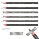 KAIQIKAIXI Waterproof Eyebrow Pencils Brow Pencil Set For Marking, Filling And Outlining, Tattoo Makeup And Microblading Supplies Kit-Permanent Eye Brow Liners In (Gray)