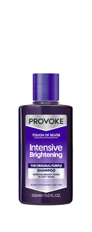 PROVOKE Touch Of Silver Brightening Purple Shampoo 150 ml, Neutralises Yellow and Orange Tones, Formulated With Violet and Blue Pigments