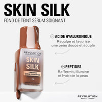 Makeup Revolution, Skin Silk Serum Foundation, Light to Medium Coverage, Contains Hyaluronic Acid, F10, 23ml