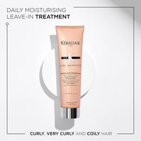 KERASTASE Kérastase Curl Manifesto, Daily Ultra-lightweight Cream Conditioning Treatment, For Curly & Coily Hair, With Manuka Honey & Ceramide, Creme de Jour Fondamentale, 150ml