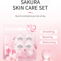 DMQ Skin Care for Teenage Girls, 38PCS Skin Care Sets & Kits, Sakura Skincare Set, Pamper Sets for Women Gifts, Serum, Hand Cream, Eye Mask, Sleep Mask, Lip Mask, Cleanser, Cream, Lotion, Toner, Mud Mask
