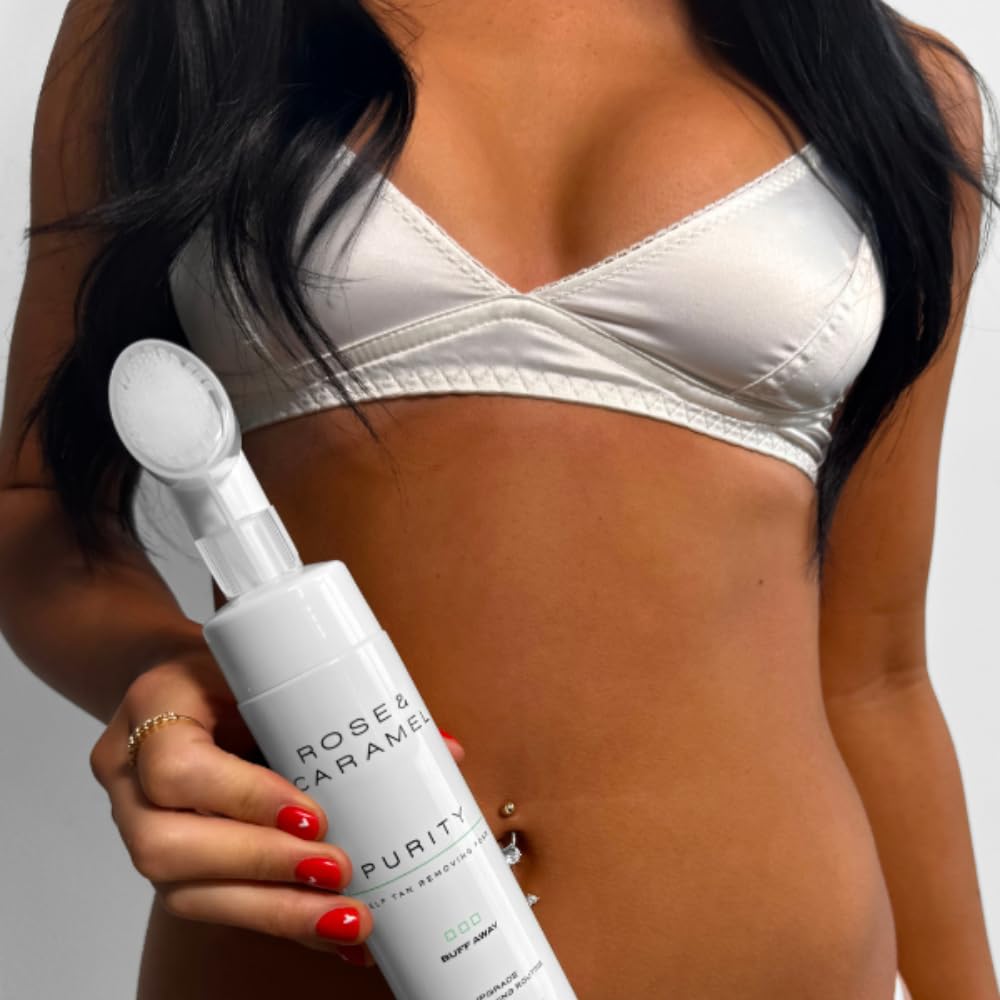 Rose & Caramel Ltd Rose & Caramel Purity Buff Away Self Tan Removing Foam, Gently Cleanse & Exfoliate 200ml