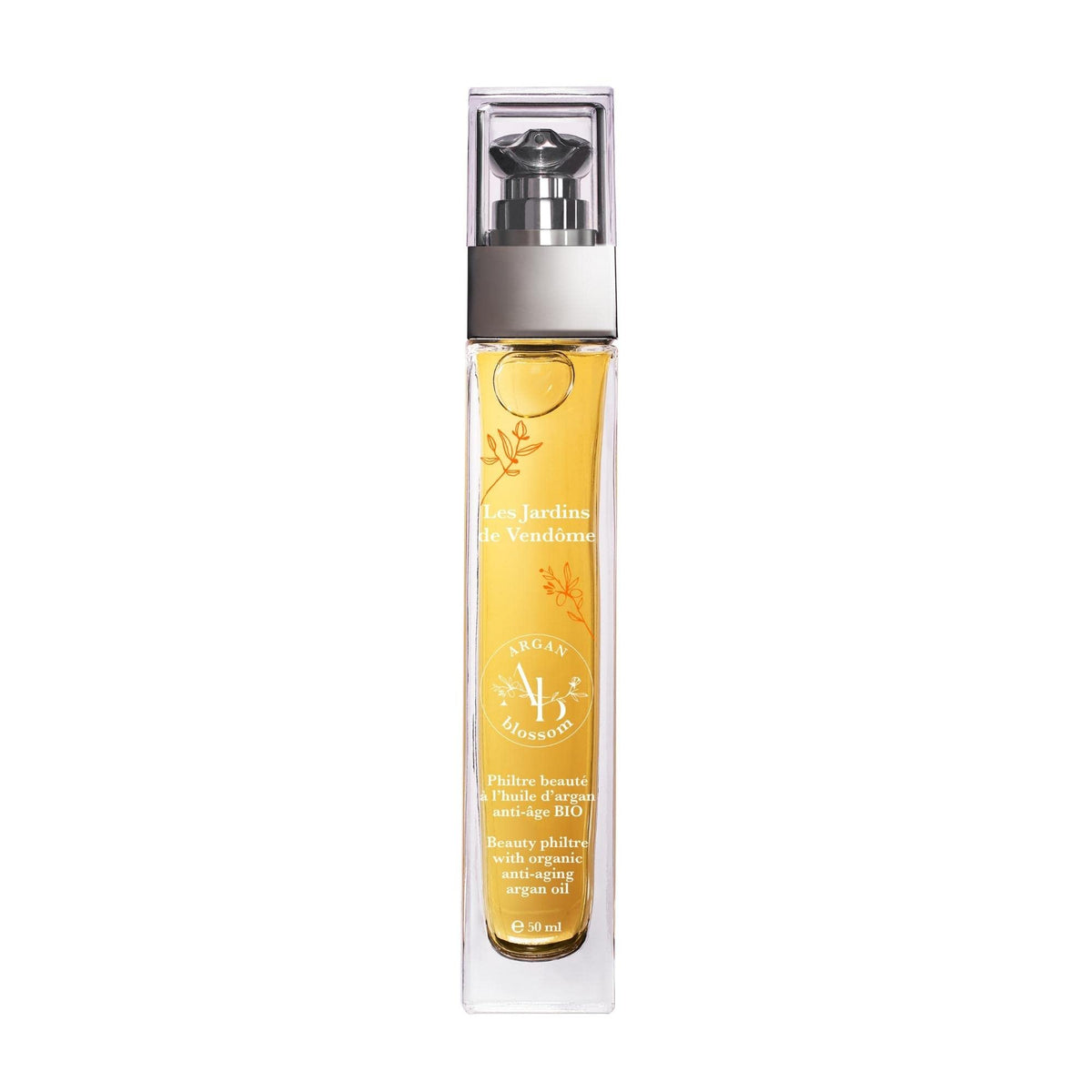 Argan Blossom - Organic Moroccan Argan Oil - Luxury Nourishing & Soothing Organic Face Oil - LES JARDINS DE VENDÔME - Vegan Skincare And Hair Oil (50ml)