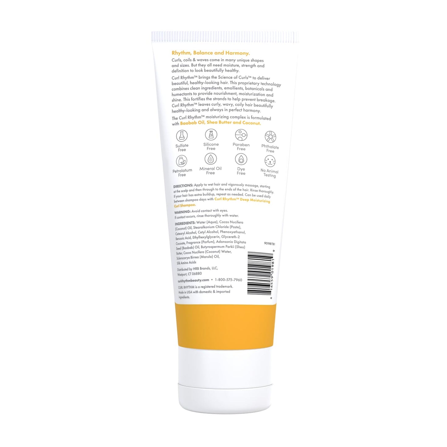 Curl Rhythm Hydrating Cleanser Conditioner - Co-wash with Shea, Marula, and Coconut - Curly Hair Conditioner - Removes Dirt and Buildup - 295 ml