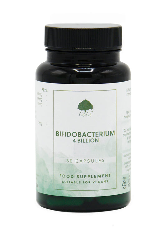 Bifidobacterium Capsule Supplement | 4 Billion Viable Organisms at Manufacture | 60 Vegan Capsules | G&G Vitamins