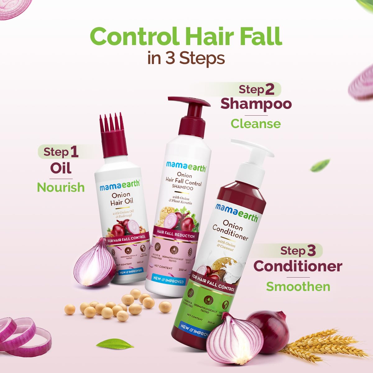 MAMAEARTH Mamaearth Onion Hair Oil with Onion Oil & Redensyl 150ml