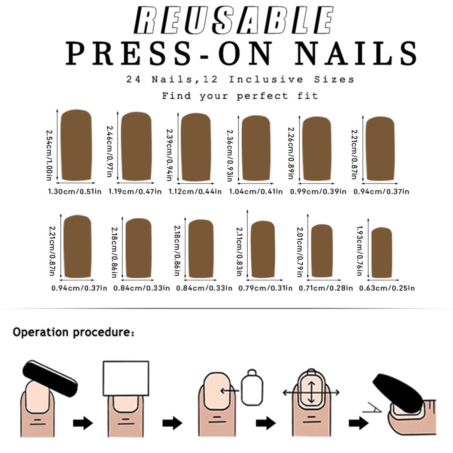 NLFOX Short False Nails - Pearl White False Nails - Square Short false Nails with Glue Shimmer Pearlescent Design - Classic White Press on Nails Glossy Full Cover Acrylic DIY Nail Art