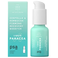 PSA LIQUID PANACEA Centella & Kombucha Firming Recovery Booster: Microbiome-Loving Serum Booster with 6% Kombucha & White Tea Blend, 5% Centella Asiatica Extract & Culture Blend. 15 ml/ 0.5 oz