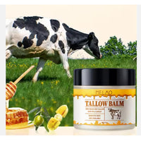 Biovix Beef Tallow For Skin Care, Beef Tallow and Honey Balm for Skin, All-Natural Moisturizer, Hydrating Tallow Balm with Raw Honey and Beeswax, Grass-Fed Beef Tallow & Raw Wild Honey Blend