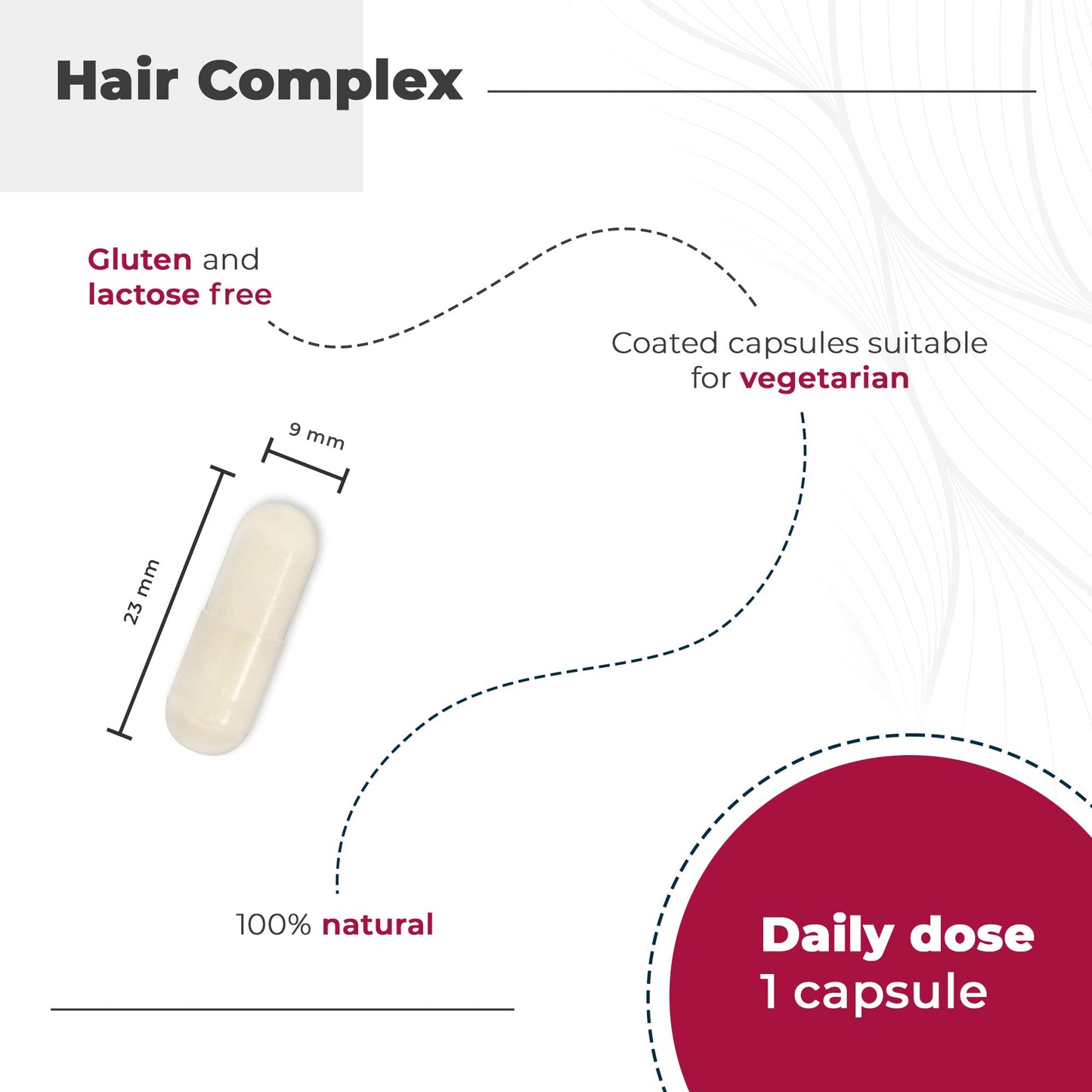 Hair Vitamins - Anti-Hair Loss + Hair Growth + Nails Vitamins - [Award 2022] - Biotin + Zinc + Selenium - Hair Skin and Nail Vitamins with L-Cysteine - Hair Supplement - 90 Vegan Capsules - Nutralie