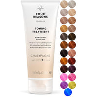 FOUR REASONS Four Reasons Color Mask – Champagne Blonde - (27 Colors) Toning Treatment, Color Depositing Conditioner, Tone & Enhance Color-Treated Hair - Semi Permanent Hair Dye, Vegan and Cruelty-Free, 6.76 fl oz