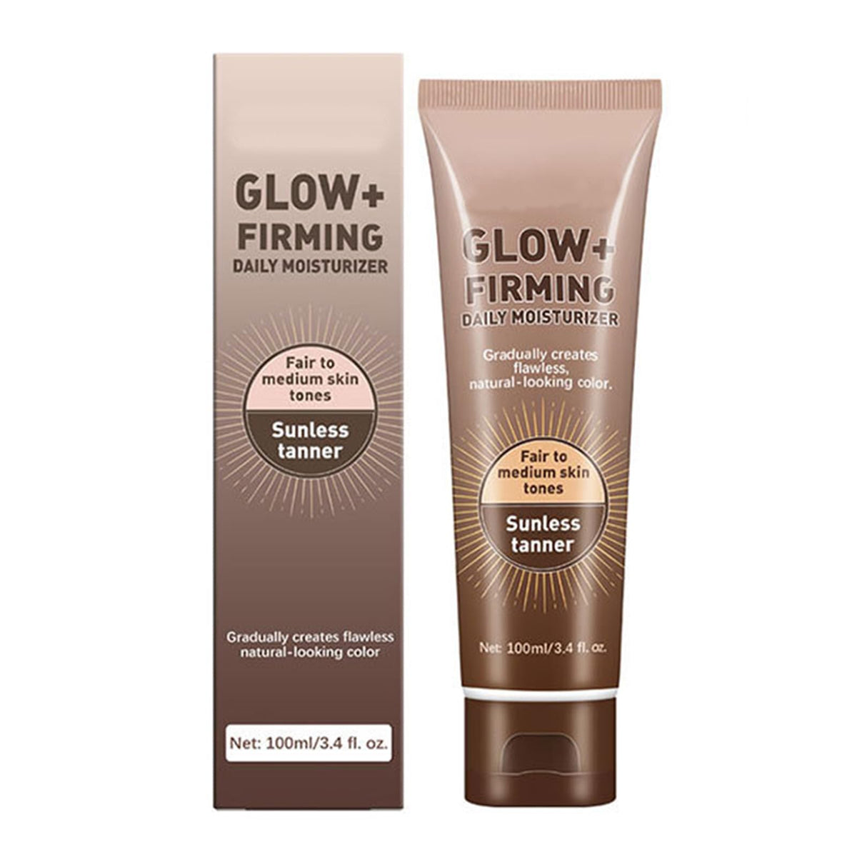 AWHXJLY Intensive Tanning Gel, Daily Moisturizer for Sunless Tanner, Natural Tanning Accelerator Cream, Gradually Creates Flawless Natural Looking Color