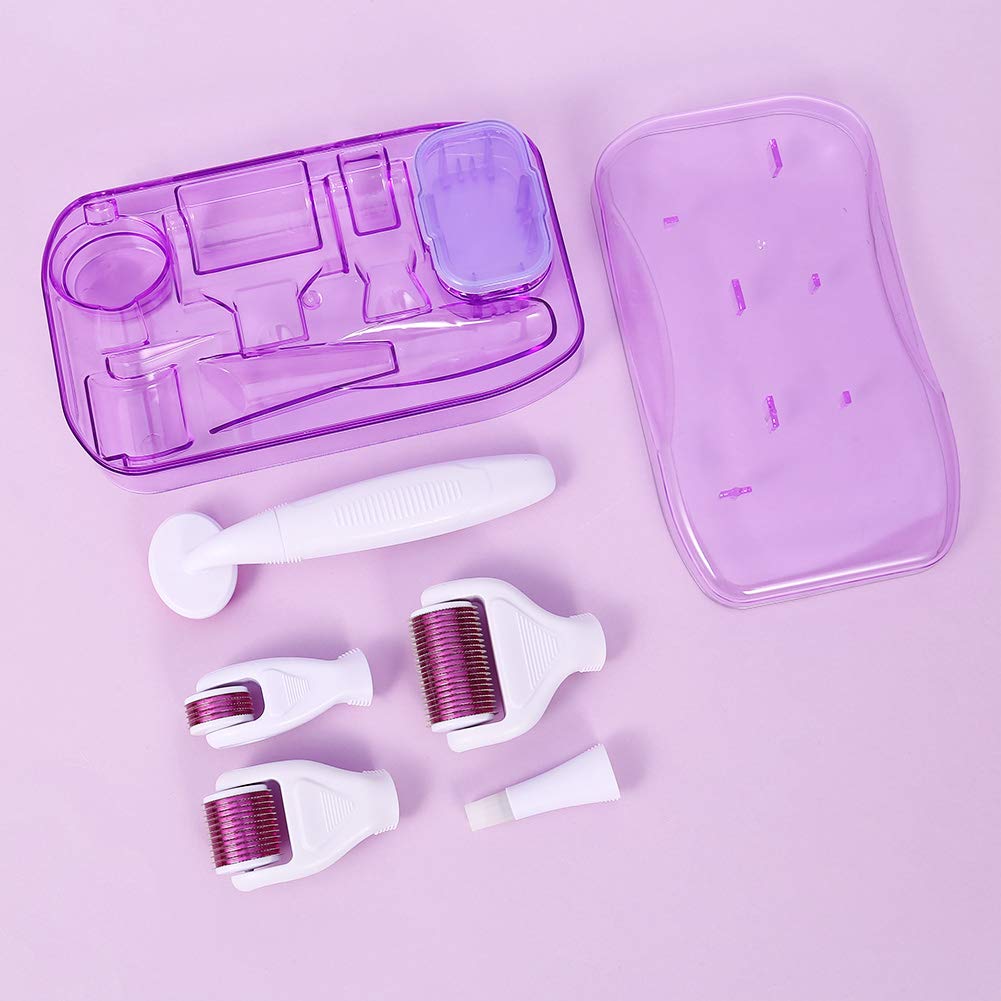 tao pipe Derma Roller 6 in 1 Micro Needing System Derma Roller Kit for Skin Care to Reduce Wrinkles, Sun Damage, Dark Spots, Scars