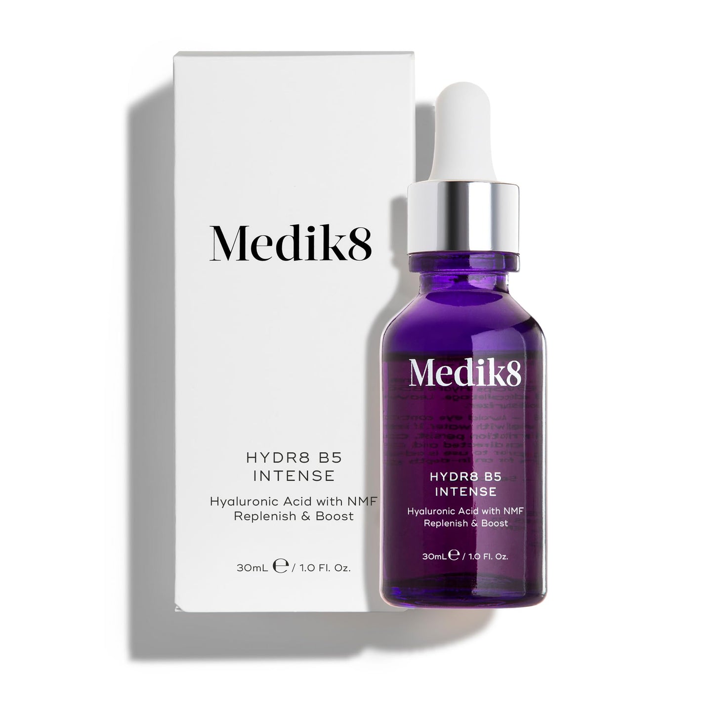 Medik8 Hydr8 B5 Intense - Multi-Weight Hyaluronic Acid Moisturising Serum - Replenishes, Smooths & Plumps Dry Skin - Dry & Dehydrated Skin
