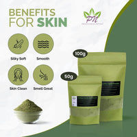 PN Priddyfair Nutrition Priddyfair Nutrition Qasil Powder Somalia Face Masks Beauty Secret for Skincare, Body, Hair Scalp & Face Acne Clay Mask Treatment made from Natural Organic Gob Tree Green Leaf (Ziziphus Jujube) 50g
