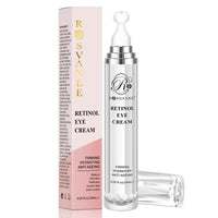 ROSVANEE Retinol Eye Cream, Daily Anti-Aging Under Eye Cream with Hyaluronic Acid, Vitamin E, Niacinamide to Fight Eye Puffiness, Fine Lines, Wrinkles, & Dark Circles, 20ml