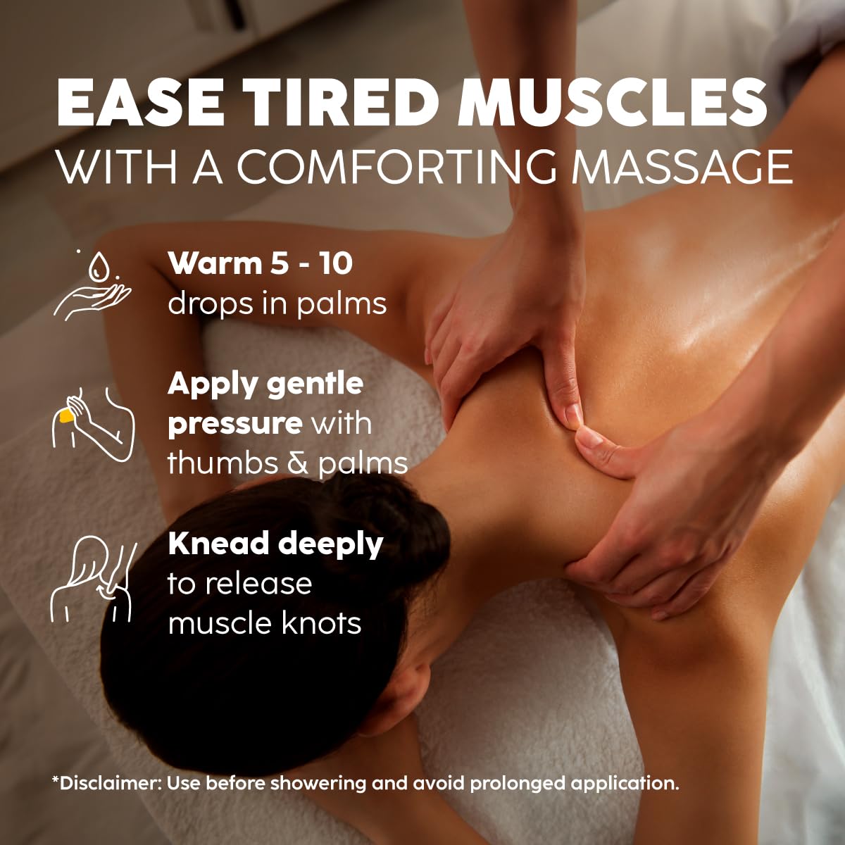 KUKKA essential oils Kukka Sore Muscle Massage Oil for Professional Massages - 100 ml - Made with Eucalyptus & Roman Chamomile, Relaxing Body & Face Oil for Sore Muscles, Spa & Yoga, Fast-Absorbing