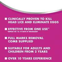 Full Marks Solution 4 Treatments, to Kill Head Lice and Nit Eggs Solution with Nit Comb Included , 200 ml , Pack of 1