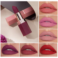 GL-Turelifes Matte Lipstick Velvety Red Lipsticks Waterproof Long Lasting Smoothing Non-stick Cup Sexy Colors Lipsticks (#04 Scarlet)