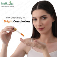 HEALTHANDYOGA HealthAndYoga Kumkumadi Face Glow Oil - 100% Ayurvedic - Boosts glow & brightens Skin - Anti-Aging - Reduces dark spots, pigmentation - For all Skin types - 30 ml