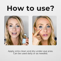 Lashfactor Under Eye Gel Serum- Hydrating Eye Serum for Dark Circles, Puffy Eyes, Eye Bags - Eye Bags Remover - 96% Users Reported a Reduction of Dark Circles,30g (Pack of 2)