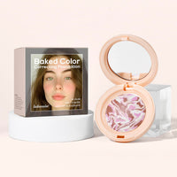 HOPHAT Baked Colour Correcting Powder Foundation – Lightweight Baked Foundation for Mature Skin, Neutralises Redness & Uneven Skin Tone, Natural Smooth Makeup (# 01 Fair)