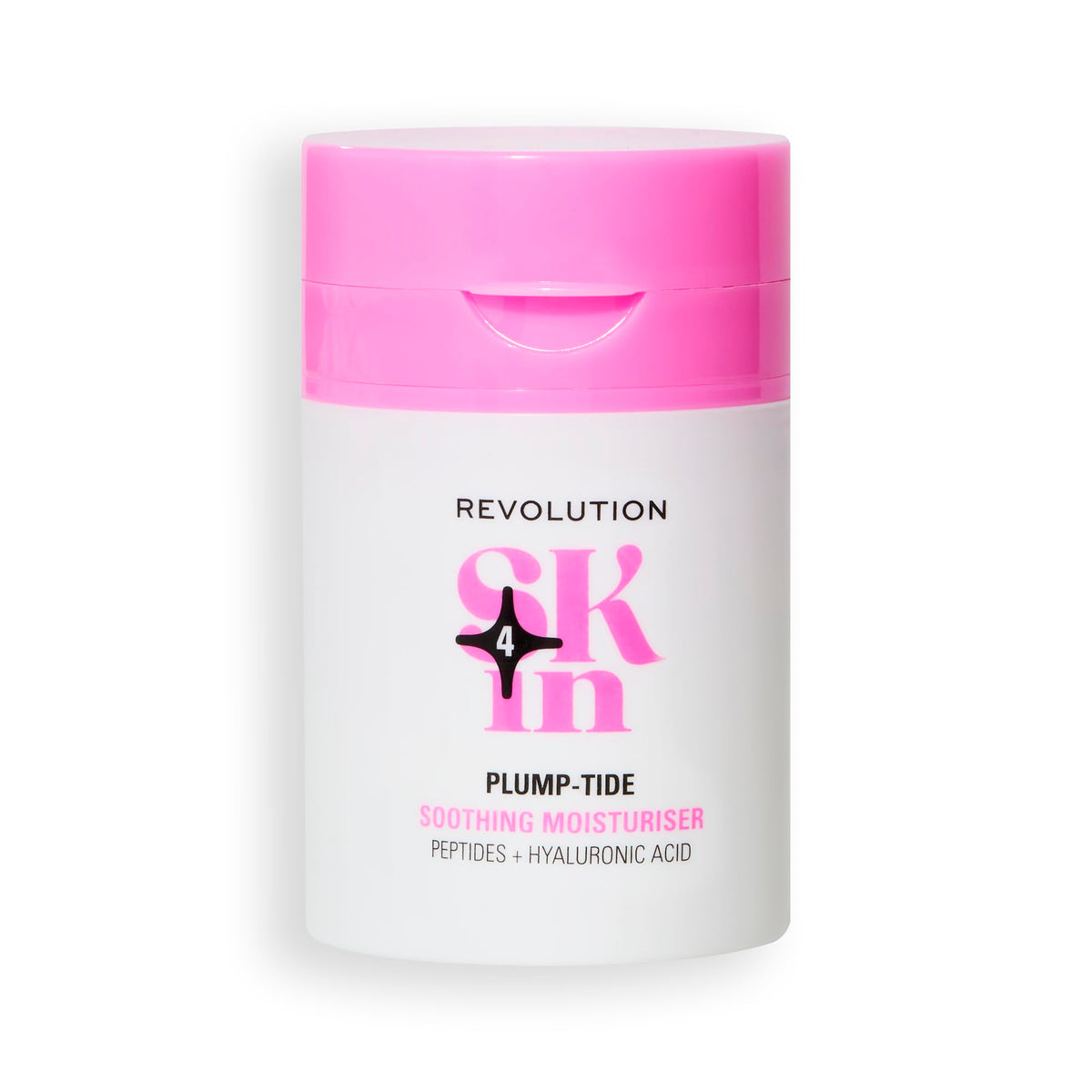 Revolution Skincare London Revolution Skin, Plump-Tide Peptide & Hyaluronic Acid Soothing Moisturiser, Calming Face Cream, Vegan & Cruelty-Free, 50ml