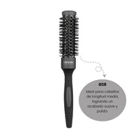 Termix Evolution Plus Ø 28 mm- Hairbrush for thick hair with Ionized bristles for thick and difficult-to-manage hair