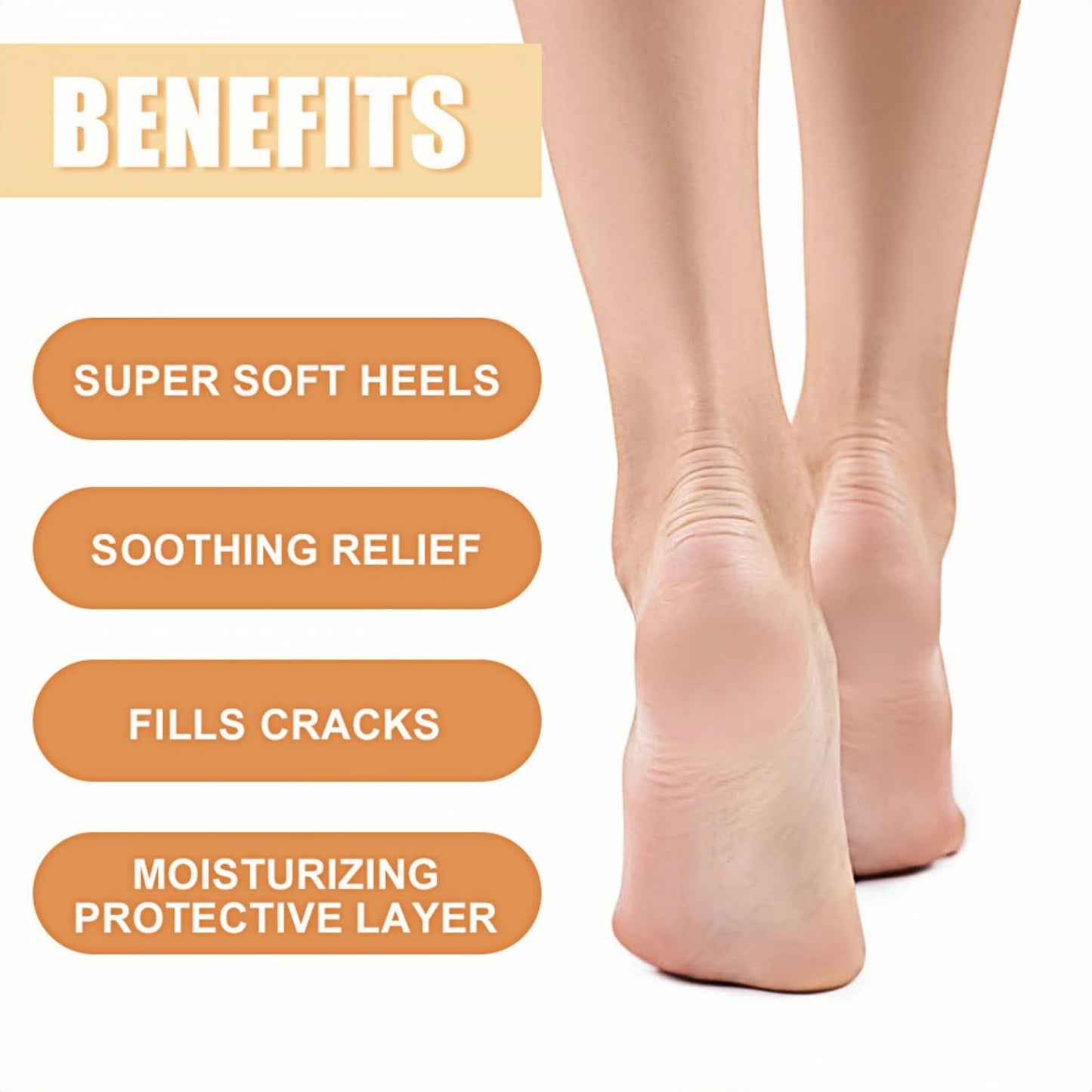 SEMECOMER Honey Foot Cream, Heel Balm & Cracked Heel Repair Creams, Fast-Acting Moisturizing Hand & Foot Cream, Deep Moisture for Very Dry Hands & Cracked Heels, Intensive Repair for Soft Skin, Unisex Formula
