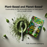 33Fuel Daily Greens Powder - UPF-Free Premium Superfood & Fibre Blend for Gut Health with only Natural Ingredients, Daily Greens Super Blend, Vegan, Handmade in The UK – Original