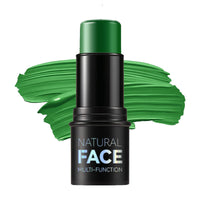 CTUBLIAUNX Green Face Paint Stick - Face & Body Paint for Halloween Cosplay Costume Party, Easy Application Green Stick for Witch Grinch Makeup