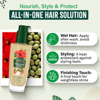 Vatika Naturals Ritual Hibiscus Olive Hair Oil |100 ml| Non-sticky Oil for Hair Growth| Contains Hibiscus, Olive, Rosemary & Sunflower Oil | Lightweight Hair Oil for Daily