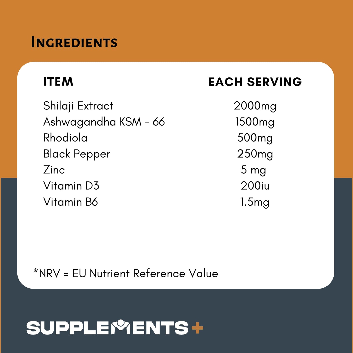 Supplements + Supplements+ Shilajit Adaptogen Complex, 2000mg Shilajit Extract, 1500mg Ashwagandha KSM-66, 500mg Rhodiola, 45 Days Supply