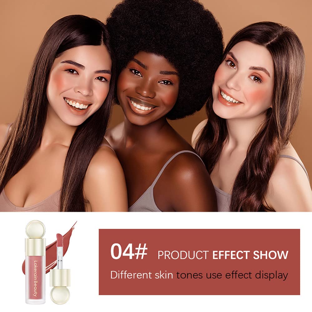 ZDHSOY Liquid Blush - Soft Cream Liquid Blush Makeup/Lip and Cheek Blush Tint/Skin Tint Blush/Dewy Face Blush for Cheeks (#04)