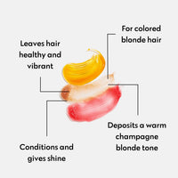 FOUR REASONS Four Reasons Color Mask – Champagne Blonde - (27 Colors) Toning Treatment, Color Depositing Conditioner, Tone & Enhance Color-Treated Hair - Semi Permanent Hair Dye, Vegan and Cruelty-Free, 6.76 fl oz