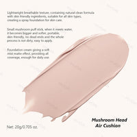 Ownest KYDA Mushroom Head Air Cushion BB Cream, Concealer Lasting Nude Makeup Moisturizing Brightening Pigment CC Liquid Foundation, Even Skin Tone Makeup Base BB Cream -(Natural)