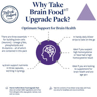 Patrick Holford PATRICK HOLFORD Brain Food Upgrade Pack/Comprehensive Daily Brain Supplement Programme in One Pack/for Age 50+ / Key B Vitamins, Omegas & Phospholipids