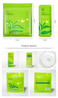 Matcha Tea Sleeping Face Mask Cream, 15 Pack x 3g, Moisturising and Repairing Night Treatment, Green Tea