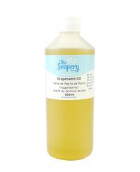 The Soapery Grapeseed Oil 500ml - Cosmetic Grade - Also a Carrier Oil for Massage and Aromatherapy