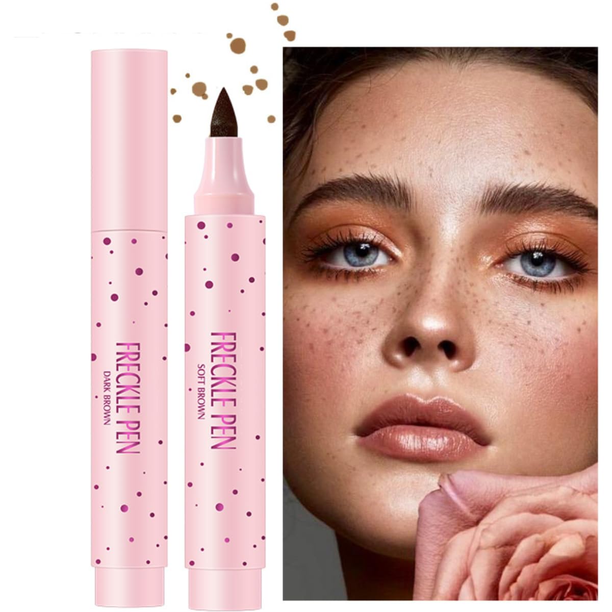 KARLOR Freckle Pen Freckle Pen Waterproof Light Brown Thin Freckle Tattoo Freckle Pen Brownish Spot Pencil