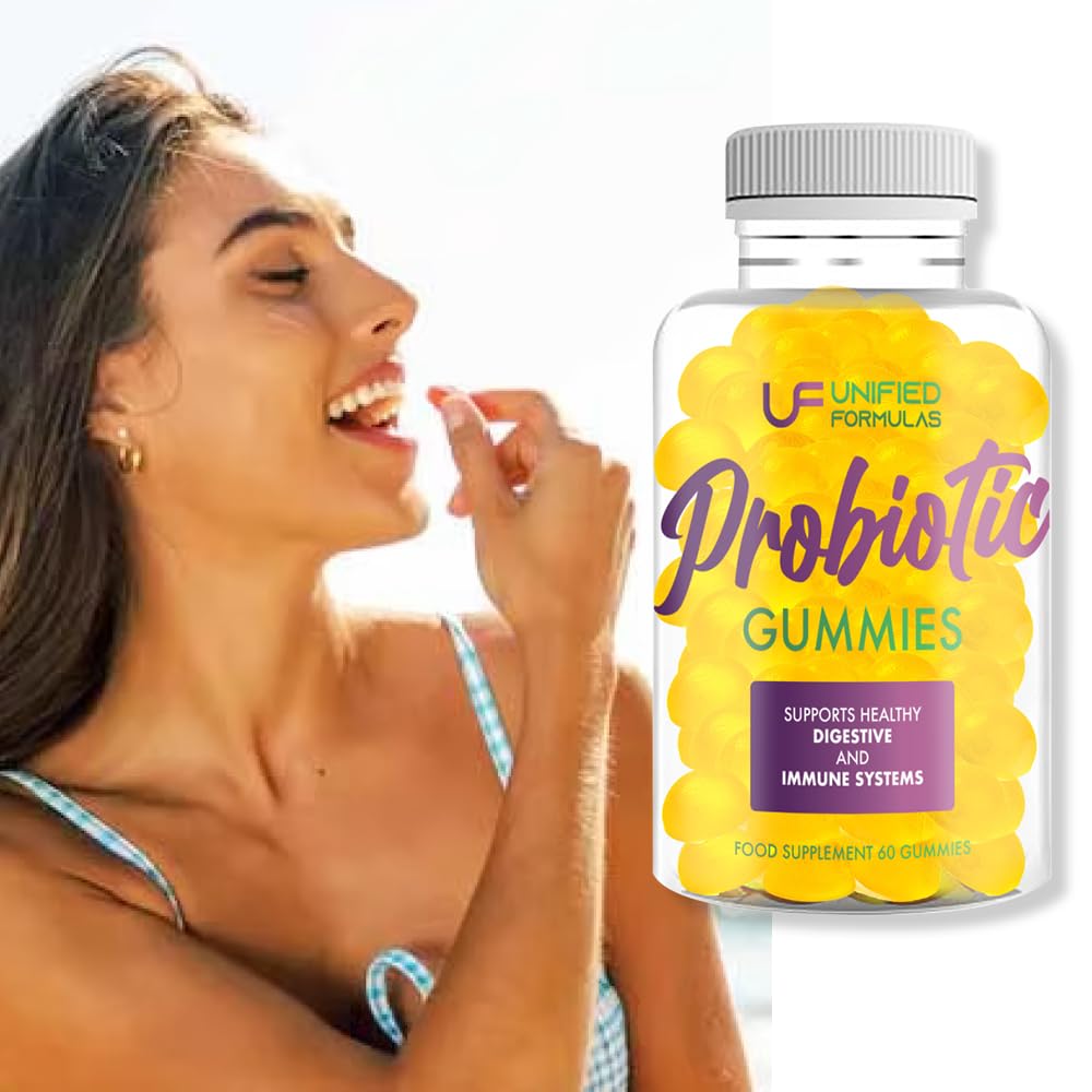 UF Unified Formulas Probiotic Gummies, Supports Helthy Digestive and Immune System, 60 Gummies