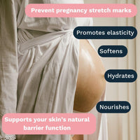 Zowena Pregnancy Stretch Mark Oil - body oil and face oil - 100% natural moisturiser - for pregnant women - with Vitamin E oil - 60ml