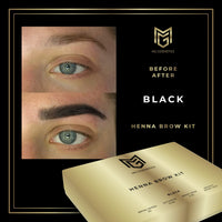 MG Cosmetics Eyebrow Henna Tint Kit Dyes Brow Hair | BONUS VIDEO TUTORIAL | Professional Salon & At Home DIY Brow Coloring kit | Vegan Cruelty Free | Complete Kit Instant Semi Permanent Coloring | MG COSMETICS