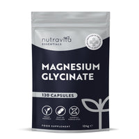Magnesium Glycinate Supplements 1000mg – 2 x 500mg Magnesium Bisglycinate Caps per Serving - 120 High Strength Capsules Providing 200mg Elemental Magnesium - Magnesium Tablets Alternative - Nutravita