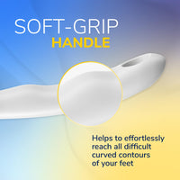 Dr. Scholl's Dr. Scholl’s Nano Glass Foot File - Immediately Removes Hard Skin on Wet or Dry Feet, Waterproof & Rustproof, Gentle Dead Skin and Callus Remover, Pedicure Foot Scrubber for Shower, Soft-Grip Handle
